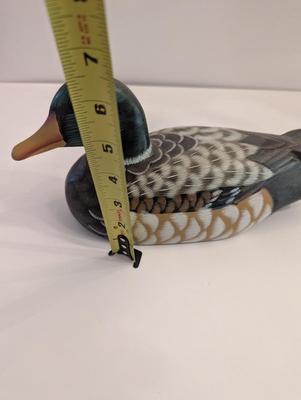 Hand Carved & Hand Painted Wood Duck Decoy Signed #2