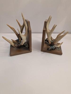 Deer Antler Bookends