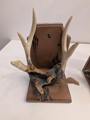 Deer Antler Bookends