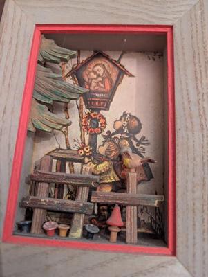 Vintage ANRI Hand Carved Wooden 3-D Wall Art Italy