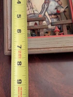 Vintage ANRI Hand Carved Wooden 3-D Wall Art Italy