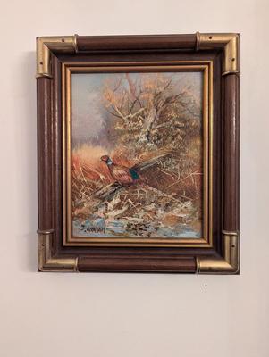 Approx 11 3/4" x 13 3/4" Framed Signed Artist Graham Oil Painting