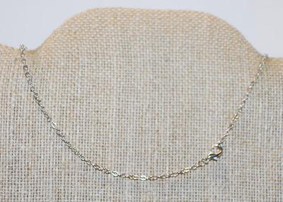 White Enamel "Star & Moon" PENDANT (1" x 1") on a Silver Tone Necklace Chain 16" L