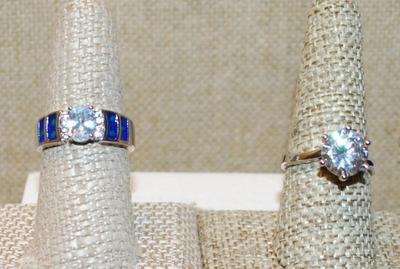 DOUBLE BONUS RINGS SET --2 Rings -Size 8-8 ¼ --SEE DESCRIPTION