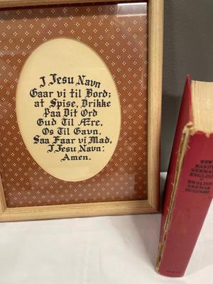 Vintage decor with English/german dictionary