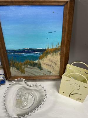Beach scene painting and decor