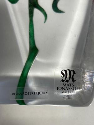 Mats Jonasson rose crystal and more