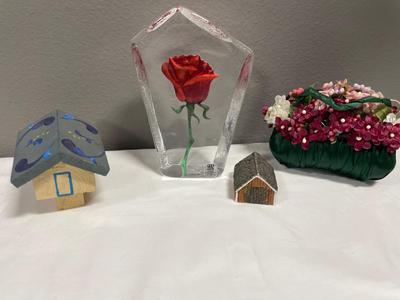 Mats Jonasson rose crystal and more