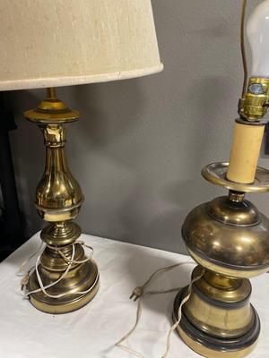 Vintage brass lamps