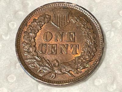 1905 AU58+ CONDITION INDIAN HEAD CENT FROM AN OLDTIME ESTATE. FREE DOMESTIC SHIPPING.