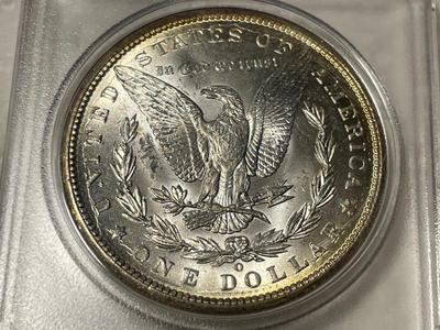 1899-O BRILLIANT UNCIRCULATED CONDITION MORGAN SILVER DOLLAR (COIN-4) FROM AN OLDTIME ESTATE. FREE DOMESTIC SHIPPING.