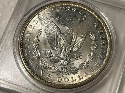 1899-O BRILLIANT UNCIRCULATED CONDITION MORGAN SILVER DOLLAR (COIN-3) FROM AN OLDTIME ESTATE. FREE DOMESTIC SHIPPING.