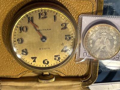 Huge "WALTHAM 8-DAY CLOCK" /Circa 1933 15 Jewels for Parts or Repair Preowned from an Estate. Untested. FREE DOMESTIC SHIPPING.
