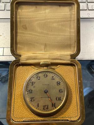 Huge "WALTHAM 8-DAY CLOCK" /Circa 1933 15 Jewels for Parts or Repair Preowned from an Estate. Untested. FREE DOMESTIC SHIPPING.