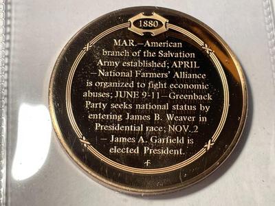 1880 FARMERS ALLIANCE ORGANIZED TO AID FARMERS FRANKLIN MINT PROOF BRONZE MEDAL (MEDAL #14). FREE DOMESTIC SHIPPING.