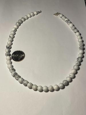 New Never Worn Condition Southwest Style Howlite/Marble Stone Bead 18" Necklace as Pictured. FREE DOMESTIC SHIPPING.