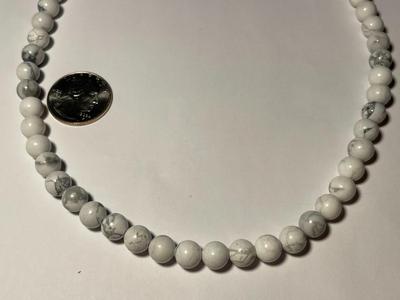 New Never Worn Condition Southwest Style Howlite/Marble Stone Bead 18" Necklace as Pictured. FREE DOMESTIC SHIPPING.
