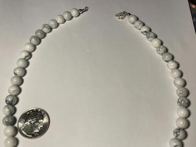 New Never Worn Condition Southwest Style Howlite/Marble Stone Bead 18" Necklace as Pictured. FREE DOMESTIC SHIPPING.