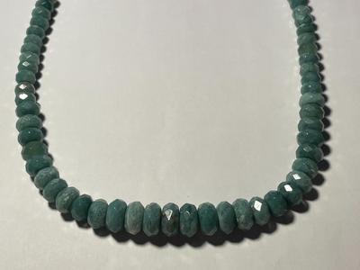 DTR/Jay King New Never Worn Turquoise Graduated Bead Necklace 18-20" Adjustable w/Sterling Silver Clasp & Chain as Pictured.