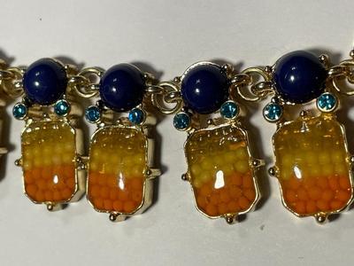 New Never Worn Exquisite Colorful Adjustable Fashion Necklace Very Nicely Made as Pictured. FREE DOMESTIC SHIPPING.