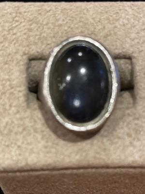 Black onyx ring & oval ring