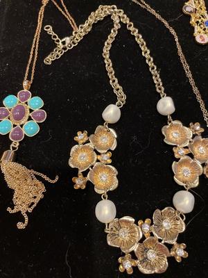 Vintage gold tone necklaces and bracelets