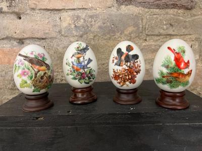 Avon Four Seasons Porcelain Egg Series