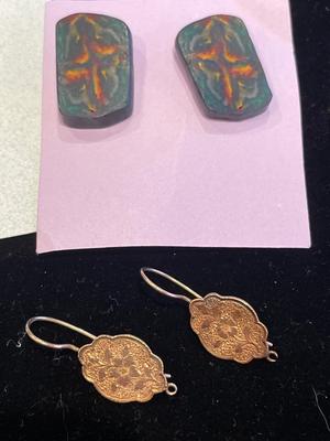 Glass and other interesting earrings