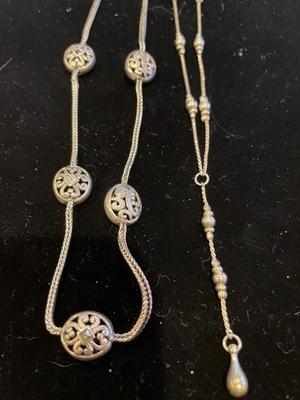 Sterling necklaces, ring & earrings with abalone pin