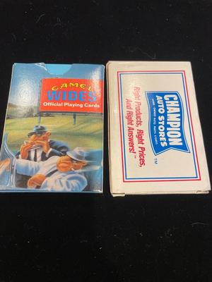 Camel and Champion playing cards