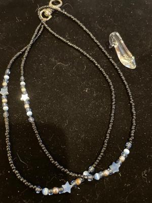Mexican silver necklace, Tinn-per earrings