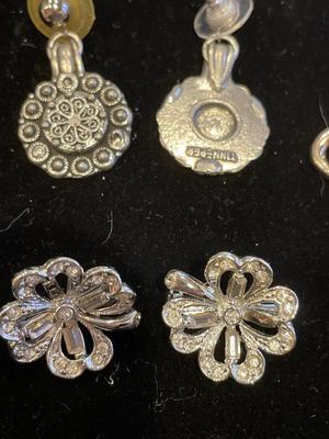 Mexican silver necklace, Tinn-per earrings