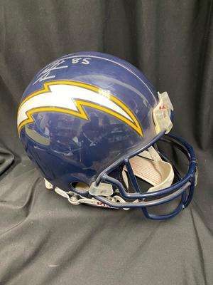Chargers Signed Antonio Gates Helmet
