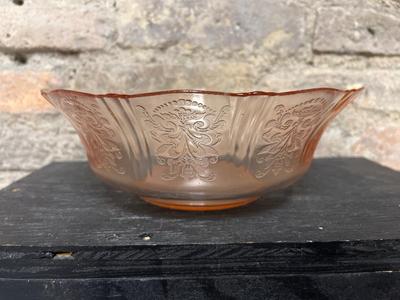 Pink depression glass lot #1