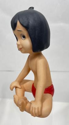 Rare Made in Japan Vintage Disney Jungle Book Boy Mowgli Bisque Porcelain Figurine sitting position