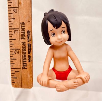 Rare Made in Japan Vintage Disney Jungle Book Boy Mowgli Bisque Porcelain Figurine sitting position