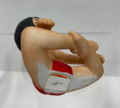Rare Made in Japan Vintage Disney Jungle Book Boy Mowgli Bisque Porcelain Figurine sitting position