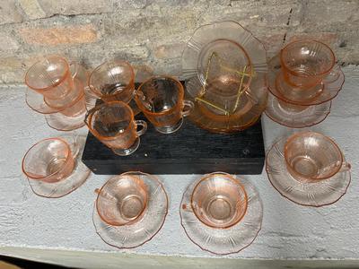 Pink Depression Glass Lot #2
