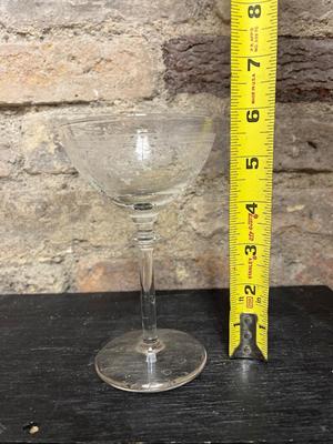 Two sets of etched goblets - Fostoria?