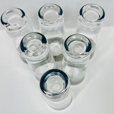 Atomic MCM Set of 6 Cannonsburg Temporama Glass Tumblers Silver Metallic Tall Vintage