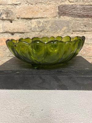 Vintage green glass