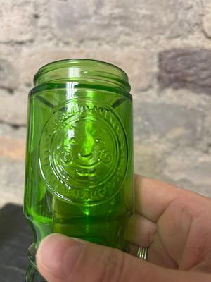 Vintage green glass