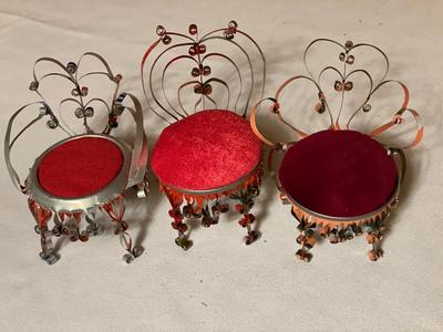 3 tin can pin cushions