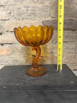 Footed compote, pressed glass, tidbits