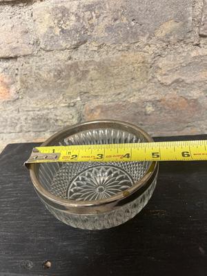 Footed compote, pressed glass, tidbits