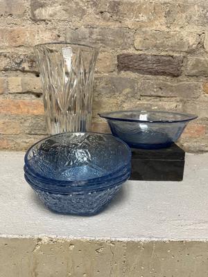 Pretty in Blue and crystal too - these are a beautiful blue