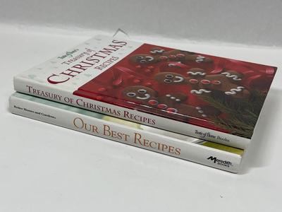 Lot of 2 Vintage Hardback Cook Books Treasury of Christmas Recipes & BH&G Best Recipes