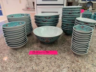 Large Set of Dishes