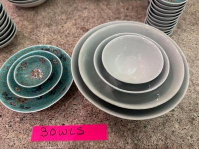 Large Set of Dishes