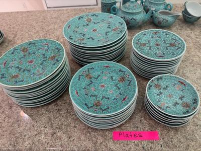 Large Set of Dishes